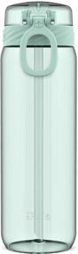 img 2 attached to Cooper BPA-Free Tritan Water Bottle with Anti-Microbial Straw - Yucca, 28 oz