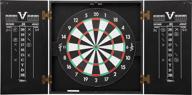 🎯 enhance your game with the viper hideaway cabinet & steel-tip dartboard ready-to-play bundle, reversible standard and baseball options with darts and chalk scoreboards - black matte finish логотип