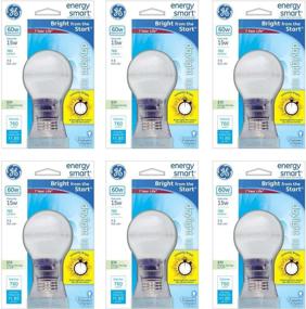 img 1 attached to 💡 GE 15W CFL Energy Smart Bulb Pack of 6 – 60W Daylight Cool Tone A19, Standard Medium E26 Base