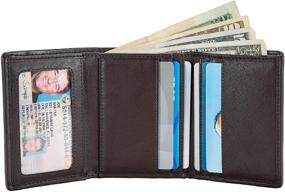 img 2 attached to Ultimate Protection: RFID Blocking Mens Trifold ID Wallet