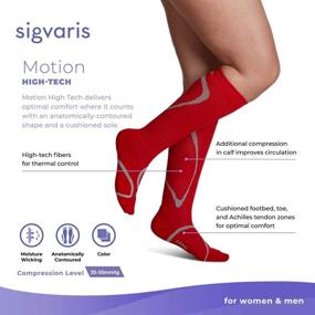 img 3 attached to SIGVARIS Traverse Sock Compression 20 30MmHg