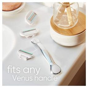 img 1 attached to 🪒 Gillette Venus Extra Smooth Sensitive Women's Razor Blade Refills: Gentle Shaving for Sensitive Skin - 4 Count