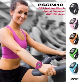 img 2 attached to 🏃 Pyle Extreme GPS Sports Watch Workout Trainer - Track Running, Biking, Hiking Outdoors with ANT+ Heart Rate Monitor - Export Data to Map my Run and Strava - Displays Pace, Speed and Distance