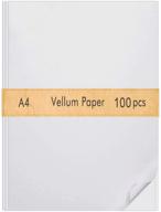 📄 fepito 100 sheets vellum paper: high-quality translucent tracing paper for sketching, tracing, drawing, and animation - 8.5 x 11 inches clear paper logo