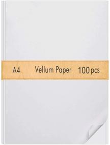 img 4 attached to 📄 FEPITO 100 Sheets Vellum Paper: High-Quality Translucent Tracing Paper for Sketching, Tracing, Drawing, and Animation - 8.5 x 11 Inches Clear Paper