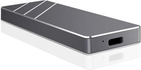 img 4 attached to 💾 Ультра тонкий портативный внешний жесткий диск - Черный, 1ТБ: Совместим с Mac, ноутбуками и ПК.