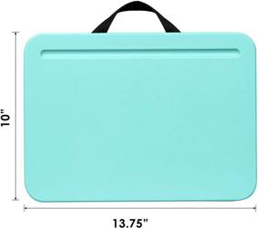 img 1 attached to LapGear Compact Lap Desk - Aqua Sky - Fits Up To 13