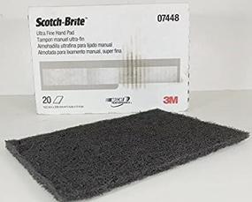 img 1 attached to MrTailLight Lot 5 Grey 3M Scuff Pad Scotch Brite 3M Brand - Superior Scratch Removal and Surface Preparation