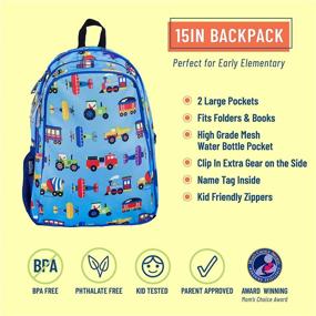 img 3 attached to Optimized Wildkin 600D Polyester Adjustable Backpacks