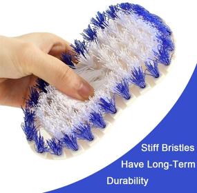 img 1 attached to 🧼 Highly Versatile Scrub Brush, Flexible Stiff Bristles Scrubber, Premium Heavy-Duty Cleaning Tool - 360 Degree Bendable for Kitchen Bathroom Toilet Tile Dish Faucet (1 Piece)