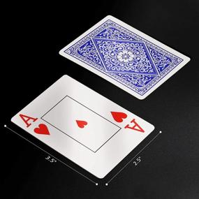 img 1 attached to 🃏 INTEGEAR Waterproof Poker Cards - 2 Decks of Plastic Playing Cards with Jumbo Index - Ideal for Texas Holdem Poker, Go Fish, and More Card Games - 2.5" x 3.5