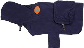 img 1 attached to Fabdog Packable Raincoat Navy Medium