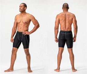 img 1 attached to 🩲 Enhance Performance with DEVOPS Men's Compression Shorts Underwear - 3 Pack