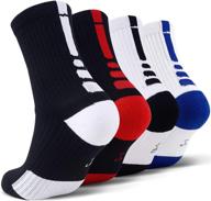 👟 jhm kids athletic sport socks: high-quality crew socks for basketball & soccer (ages 4-16) logo