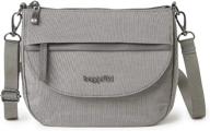 👜 stylish baggallini pocket crossbody: sterling shimmer women's handbags & wallets for on-the-go fashion logo