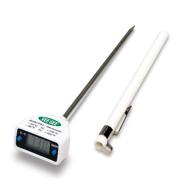 🌡️ veegee digital dual scale thermometer - polycarbonate face, 5" stem, -50°c to 150°c and -58°f to 302°f logo