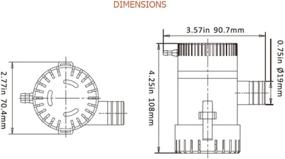 img 1 attached to 💦 Enhanced SEAFLO Electric Marine Bilge Pumps for Optimal Performance