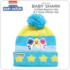 img 3 attached to 🦈 Winter Toddler Boys' Accessories: Nickelodeon Shark Mittens for Cold Weather