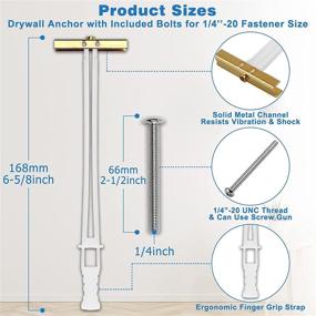 img 1 attached to 💪 Powerful and Reliable Drywall Anchors: Ultimate 1080Lbs Concrete Fastener