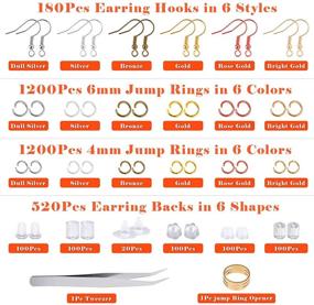 img 3 attached to 📿 Thrive with Thrilez 3100Pcs Earring Making Kit: Boost Your Jewelry Making Skills with Earring Hooks, Earring Backs, Jump Rings, Tools for Earring Crafting and Restoration