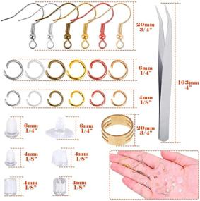 img 2 attached to 📿 Thrive with Thrilez 3100Pcs Earring Making Kit: Boost Your Jewelry Making Skills with Earring Hooks, Earring Backs, Jump Rings, Tools for Earring Crafting and Restoration