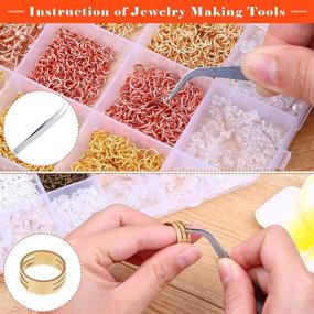 img 1 attached to 📿 Thrive with Thrilez 3100Pcs Earring Making Kit: Boost Your Jewelry Making Skills with Earring Hooks, Earring Backs, Jump Rings, Tools for Earring Crafting and Restoration