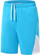 🩳 basudam men's quick dry stretch swim shorts with zipper pocket and mesh lining - tennis athletic shorts logo