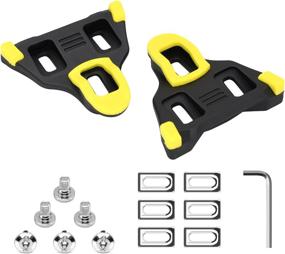 img 2 attached to Thinvik 6 Degree Float Road Bike Cleats for Shimano SPD-SL Locking Cycling Pedals, Compatible with Shimano SH11 System Shoes