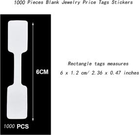 img 3 attached to Jewelry Stickers Indentification Adhesive Dumbbell Retail Store Fixtures & Equipment