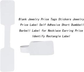 img 2 attached to Jewelry Stickers Indentification Adhesive Dumbbell Retail Store Fixtures & Equipment