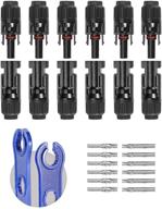 bougerv 12 pcs solar connectors with spanners - solar panel cable connectors (6 pairs male/female) logo