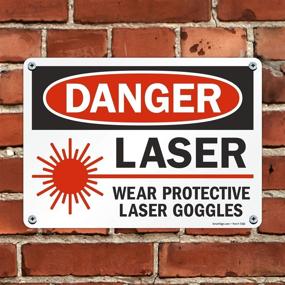 img 1 attached to SmartSign Plastic Safety Legend Danger Occupational Health & Safety Products