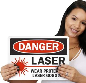 img 2 attached to SmartSign Plastic Safety Legend Danger Occupational Health & Safety Products