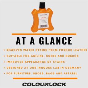img 1 attached to 🎨 COLOURLOCK Water Stain Remover for Aniline Leather, Suede, and Nubuck - Furniture, Apparel, Shoes, Bags, and Accessories - 100ml