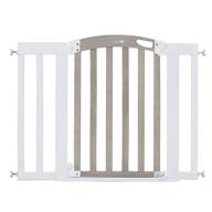 summer infant chatham post safety gate: auto-close & hold-open, grey wash & white (28.5 - 42 inch) logo