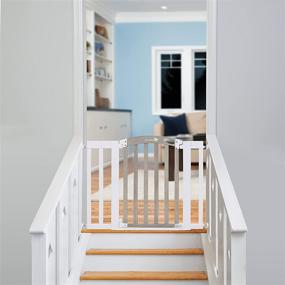 img 1 attached to Summer Infant Chatham Post Safety Gate: Auto-Close & Hold-Open, Grey Wash & White (28.5 - 42 Inch)