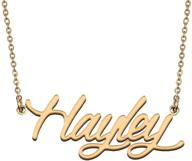 📿 huan xun personalized jewelry – custom initial pendant & name necklaces for women and girls: enhance your style! logo