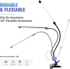 img 3 attached to 📚 Flexible LED Book Light for Nighttime Bed Reading | Adjustable Brightness, Eye-Friendly | Clip-On Reading Lamp for Books | Clamp Lights