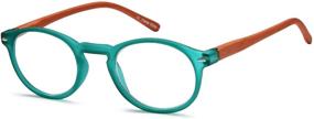 img 2 attached to 👓 Gamma Ray Reading Glasses: 4 Pairs of Lightweight Round Spring Hinge Readers for Men and Women