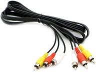 🔌 6-foot pasow rca composite av cable male to male for dvd - audio video connection logo