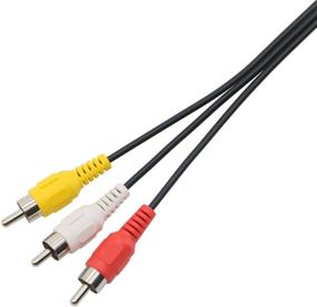 img 3 attached to 🔌 6-Foot Pasow RCA Composite AV Cable Male to Male for DVD - Audio Video Connection