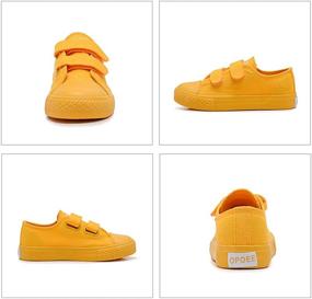 img 2 attached to 👟 Vibrant Orange High Top Canvas Sneakers for Boys - Casual and Stylish Footwear