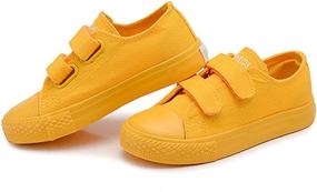 img 3 attached to 👟 Vibrant Orange High Top Canvas Sneakers for Boys - Casual and Stylish Footwear