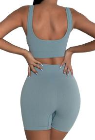 img 2 attached to Ultimate Fitness Fashion: Women's Workout Outfit Leggings Jumpsuit Rompers
