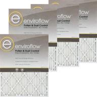 enviroflow 16x25x1 (15.75 x 24.75) pollen and dust control filters - 4 pack логотип