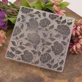 img 3 attached to 🌺 Flower Leaves Plastic Template Embossing Folders for Scrapbooking Card Making Christmas - 5.3x5.3 Inches