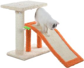 img 4 attached to Aeromark Armarkat X2101 Premium Two-Level Cat Tree - Beige/Orange