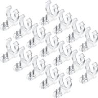 🔌 150 pcs 1/2 inch led rope light clips with 300 pcs screws - clear pvc mounting clips for wall mount led lights - ideal for family parties, wedding ceremonies, and more логотип