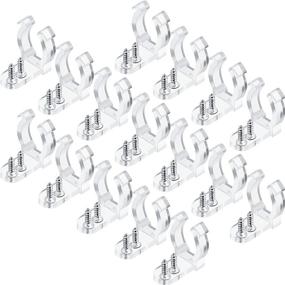 img 4 attached to 🔌 150 Pcs 1/2 Inch LED Rope Light Clips with 300 Pcs Screws - Clear PVC Mounting Clips for Wall Mount LED Lights - Ideal for Family Parties, Wedding Ceremonies, and More