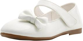 img 4 attached to 👯 LONSOEN Little Ballet Toddler KFL660 Girls' Flats: Comfortable & Stylish Shoes for Young Ballerinas